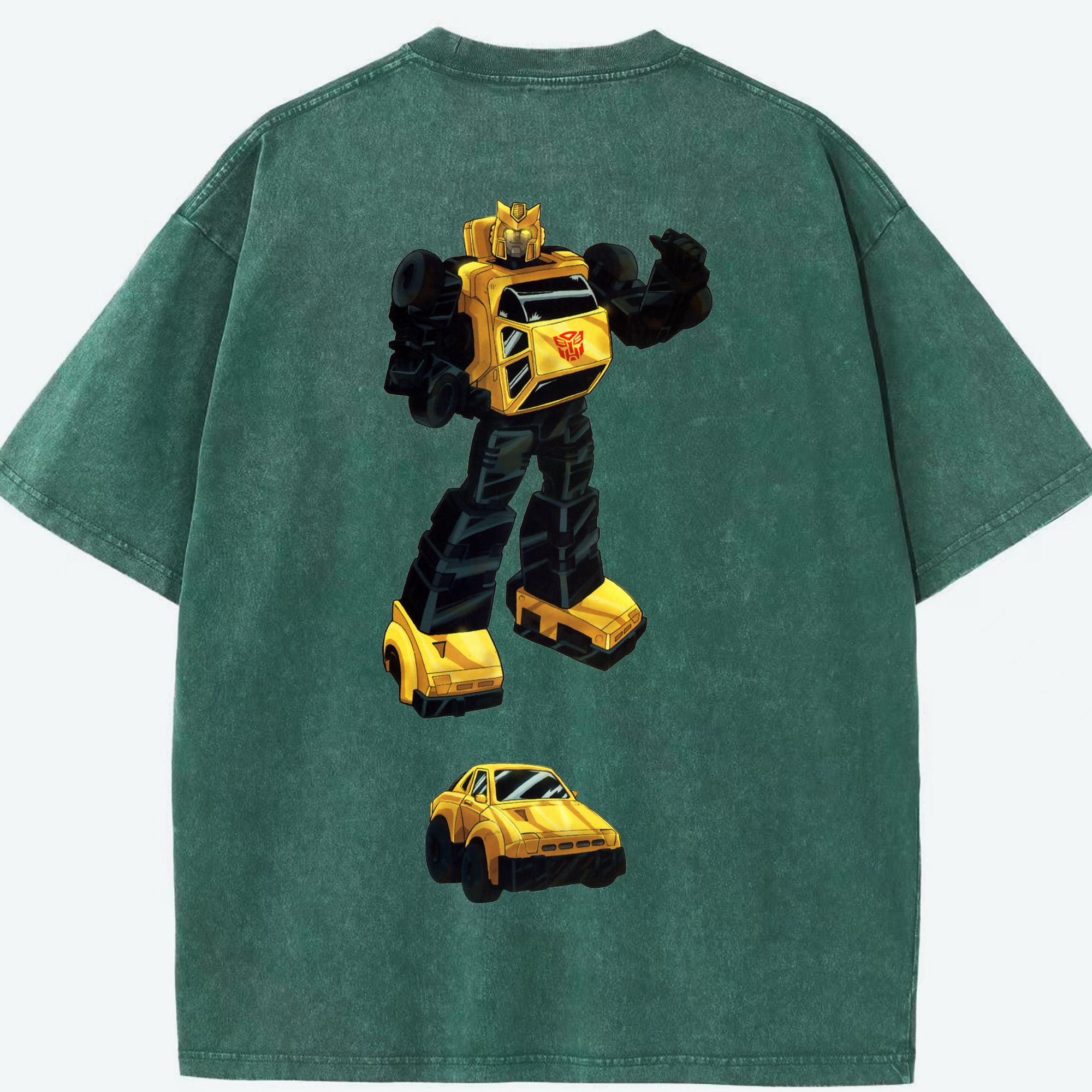 （画像用）  綿100% ヴィンテージ風 半袖Tシャツ（背面プリント）